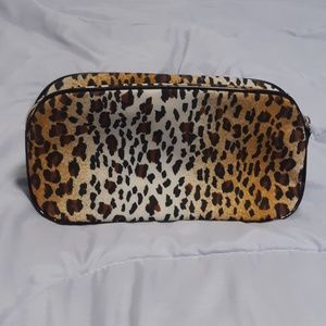 Lancome leopard print pouch